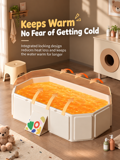 LuluBaby Fold & Grow Baby Bathtub