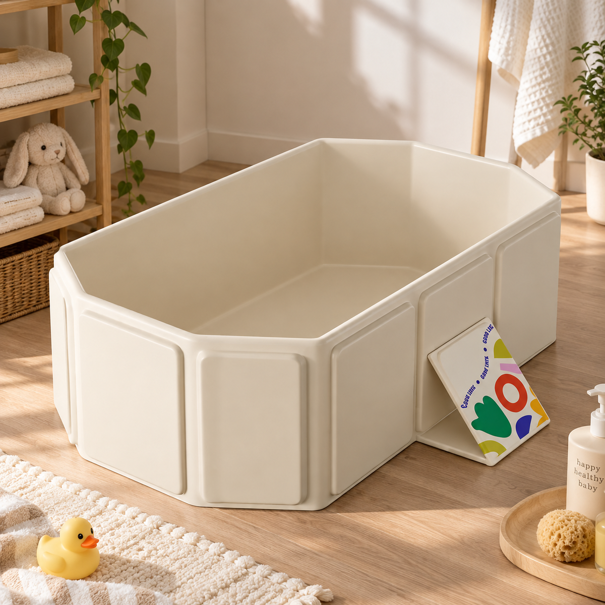 LuluBaby Fold & Grow Baby Bathtub